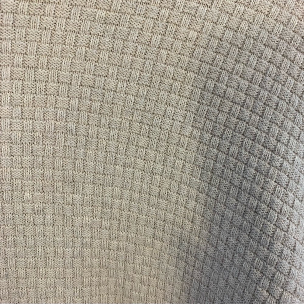 Bruun & Stengade Sweater Men's Crew Neck Waffle Knit Size L Large Tan - Picture 2 of 7